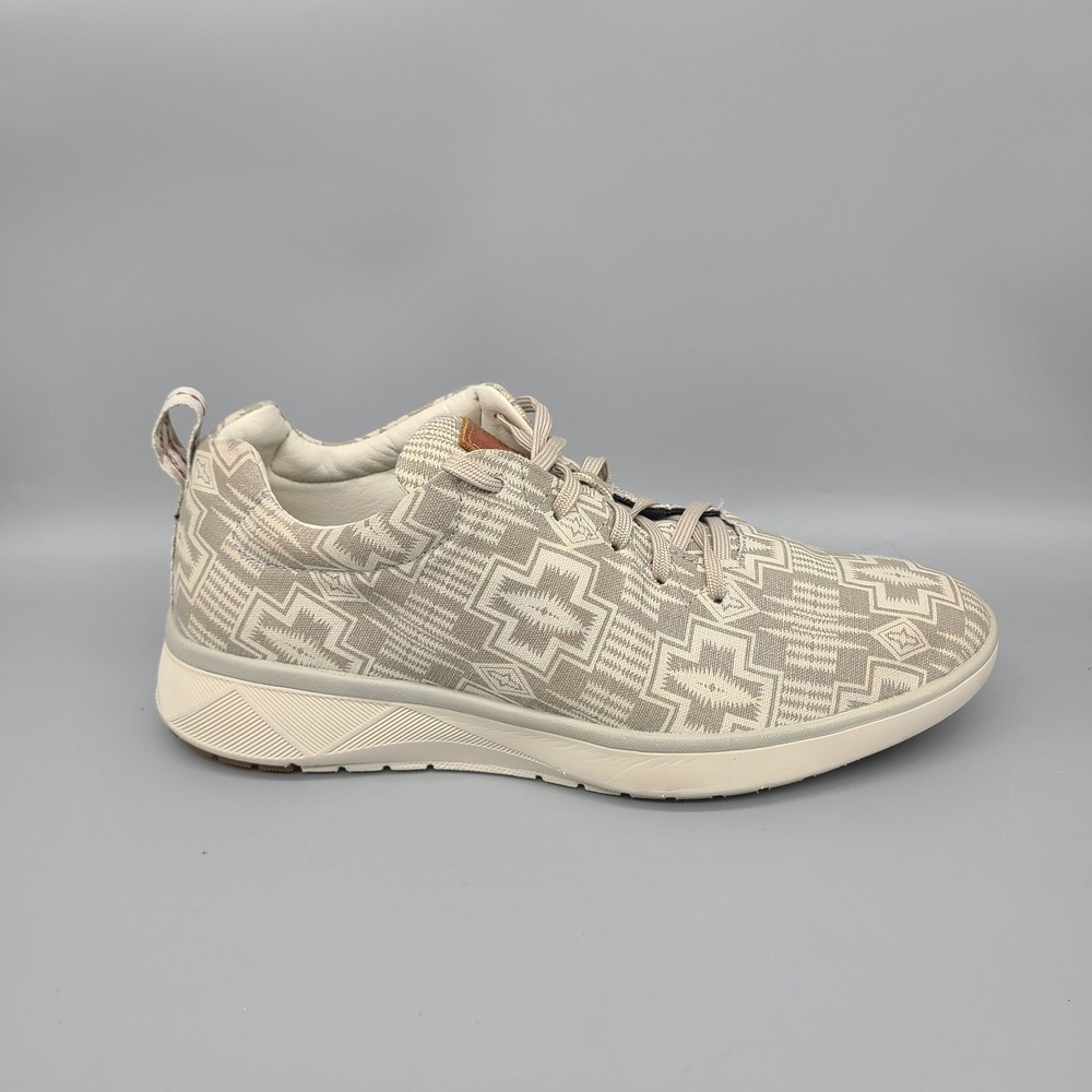 Pendleton Shoes Womens 8 Gray Vibram Southwestern Print Canvas Walking